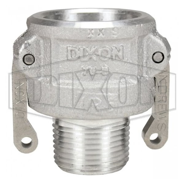 Type B Cam and Groove Coupler, 3/4 in Nominal, Female Coupler x MNPT End Style, Aluminum, Domestic